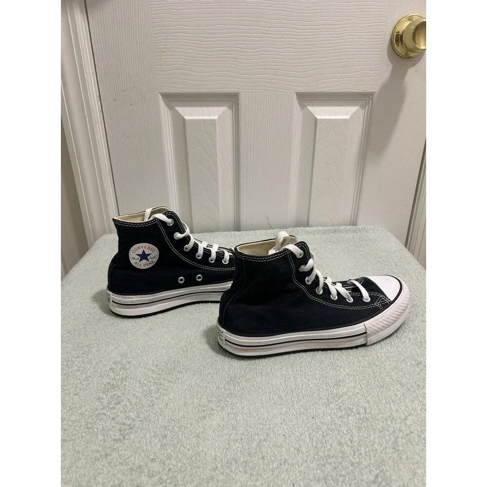 Converse Chuck Taylor All Star High Top Black Youth Size 5 Canvas Sneakers